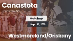 Matchup: Canastota vs. Westmoreland/Oriskany 2019