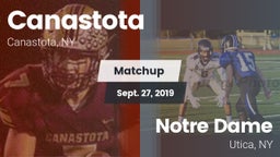 Matchup: Canastota vs. Notre Dame  2019