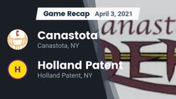 Recap: Canastota  vs. Holland Patent  2021