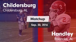 Matchup: Childersburg vs. Handley  2016