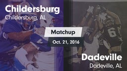 Matchup: Childersburg vs. Dadeville  2016