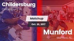 Matchup: Childersburg vs. Munford  2017