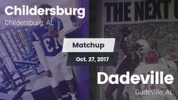 Matchup: Childersburg vs. Dadeville  2017