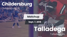 Matchup: Childersburg vs. Talladega  2018