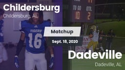 Matchup: Childersburg vs. Dadeville  2020