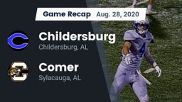 Recap: Childersburg  vs. Comer  2020