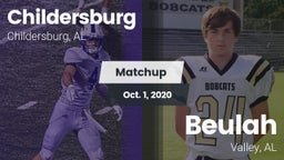 Matchup: Childersburg vs. Beulah  2020