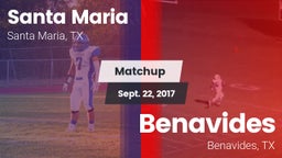 Matchup: Santa Maria vs. Benavides  2017