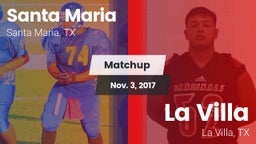 Matchup: Santa Maria vs. La Villa  2017