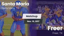 Matchup: Santa Maria vs. Freer  2017