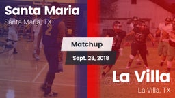 Matchup: Santa Maria vs. La Villa  2018