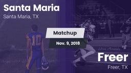 Matchup: Santa Maria vs. Freer  2018