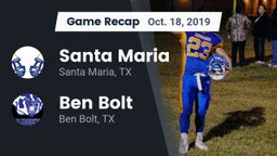 Recap: Santa Maria  vs. Ben Bolt  2019