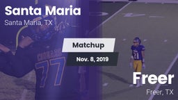 Matchup: Santa Maria vs. Freer  2019