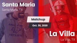 Matchup: Santa Maria vs. La Villa  2020