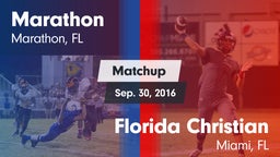 Matchup: Marathon vs. Florida Christian  2016
