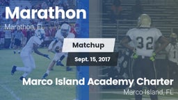 Matchup: Marathon vs. Marco Island Academy Charter  2017