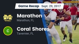 Recap: Marathon  vs. Coral Shores  2017
