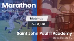 Matchup: Marathon vs. Saint John Paul II Academy 2017