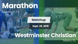 Matchup: Marathon vs. Westminster Christian  2018
