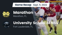 Recap: Marathon  vs. University School of NSU 2022