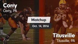 Matchup: Corry vs. Titusville  2016