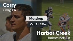 Matchup: Corry vs. Harbor Creek  2016