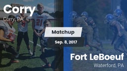Matchup: Corry vs. Fort LeBoeuf  2017