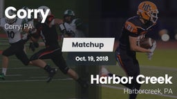Matchup: Corry vs. Harbor Creek  2018