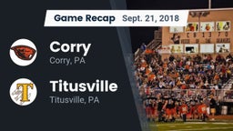 Recap: Corry  vs. Titusville  2018