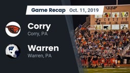 Recap: Corry  vs. Warren  2019