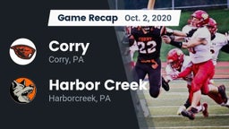 Recap: Corry  vs. Harbor Creek  2020