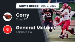 Recap: Corry  vs. General McLane  2020