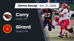 Recap: Corry  vs. Girard  2020