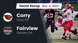 Recap: Corry  vs. Fairview  2020