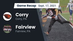 Recap: Corry  vs. Fairview  2021