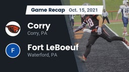 Recap: Corry  vs. Fort LeBoeuf  2021