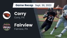 Recap: Corry  vs. Fairview  2022
