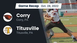 Recap: Corry  vs. Titusville  2022