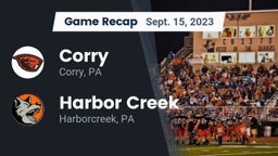 Recap: Corry  vs. Harbor Creek  2023
