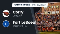 Recap: Corry  vs. Fort LeBoeuf  2023