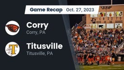 Recap: Corry  vs. Titusville  2023