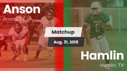 Matchup: Anson vs. Hamlin  2018