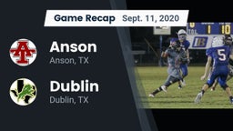 Recap: Anson  vs. Dublin  2020