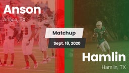 Matchup: Anson vs. Hamlin  2020