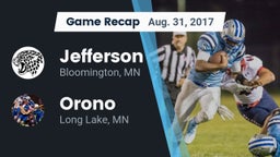 Recap: Jefferson  vs. Orono  2017