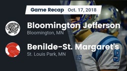 Recap: Bloomington Jefferson  vs. Benilde-St. Margaret's  2018