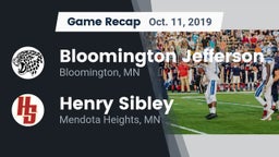 Recap: Bloomington Jefferson  vs. Henry Sibley  2019