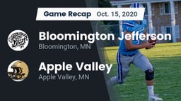 Recap: Bloomington Jefferson  vs. Apple Valley  2020