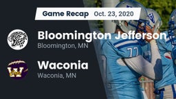 Recap: Bloomington Jefferson  vs. Waconia  2020